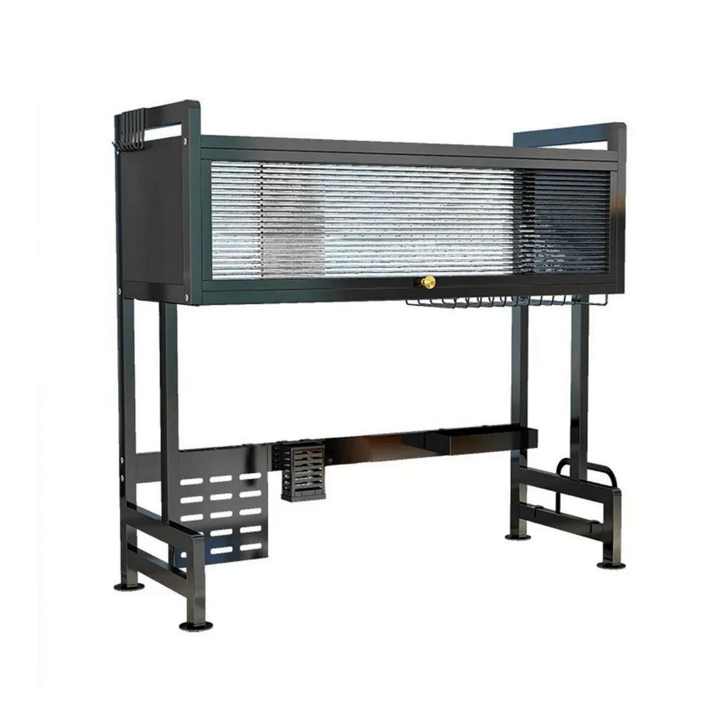 منظم المطبخ متعدد الاستخدامات مع رف خزانة الأطباق