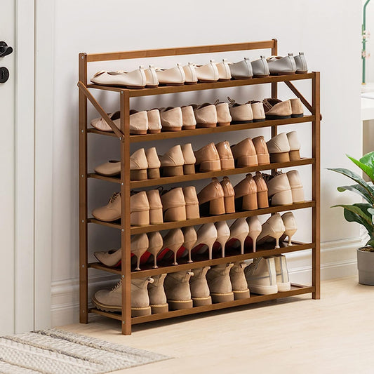 منظم أحذية خشبي متعدد الطبقات
