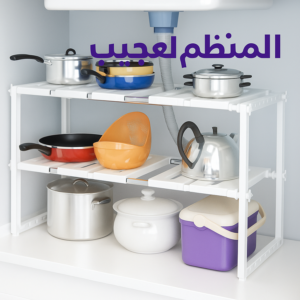 منظم تحت حوض المطبخ